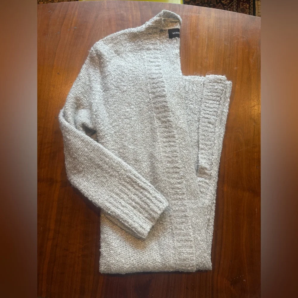 MINKPINK | Light Gray Women's Knit Cardigan - M/L - Picture 2 of 6